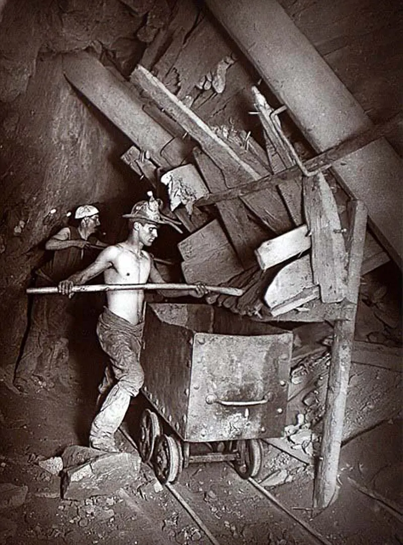 vintage coal miner photos