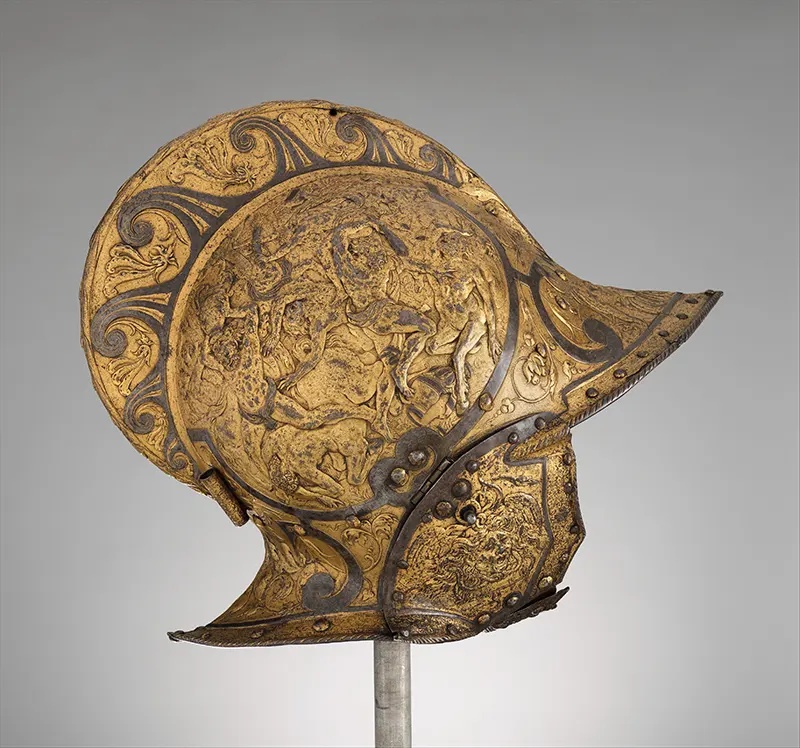 warrior helmets from history