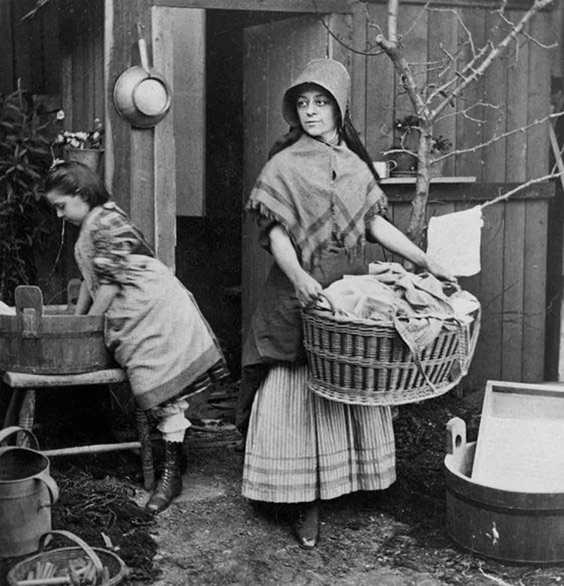 vintage photos washing machine laundry