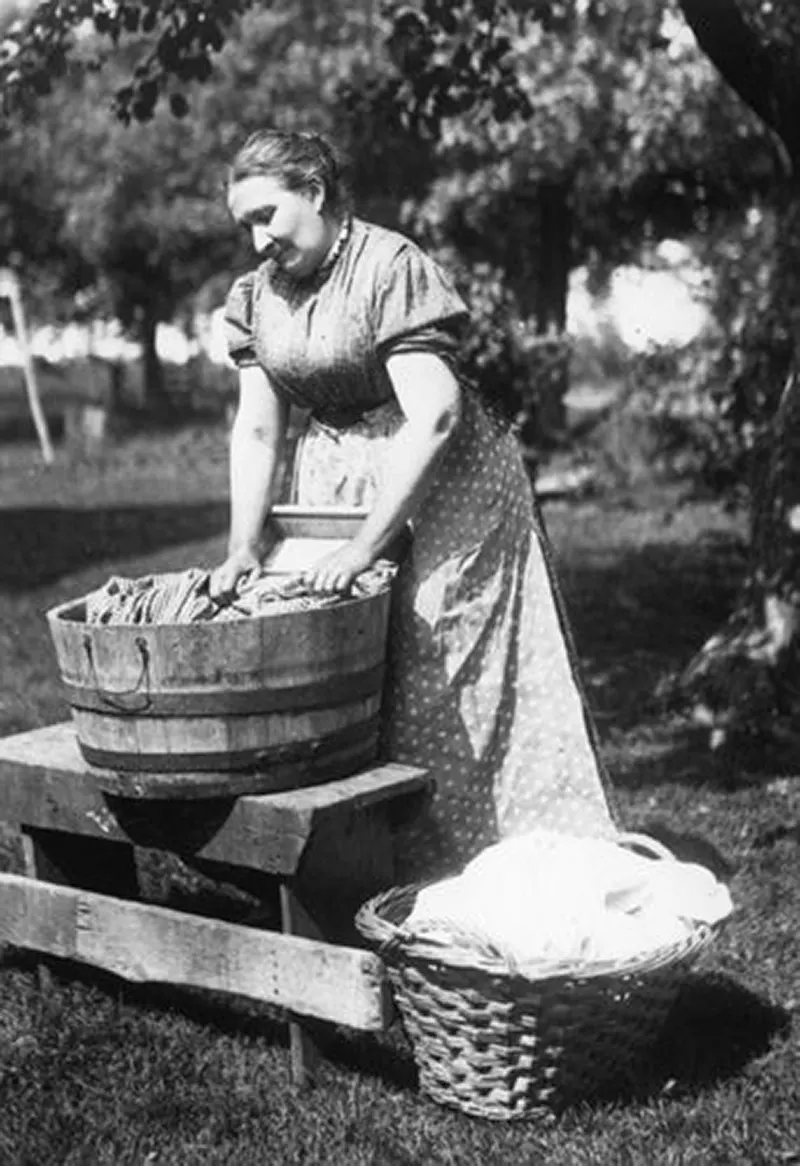 vintage photos washing machine laundry