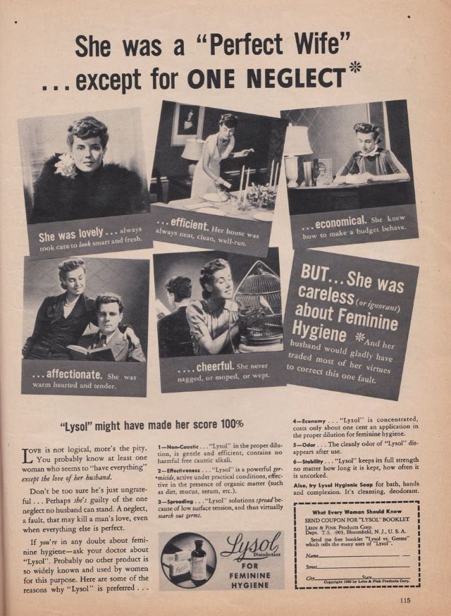 Strange Vintage Feminine Hygiene Ads