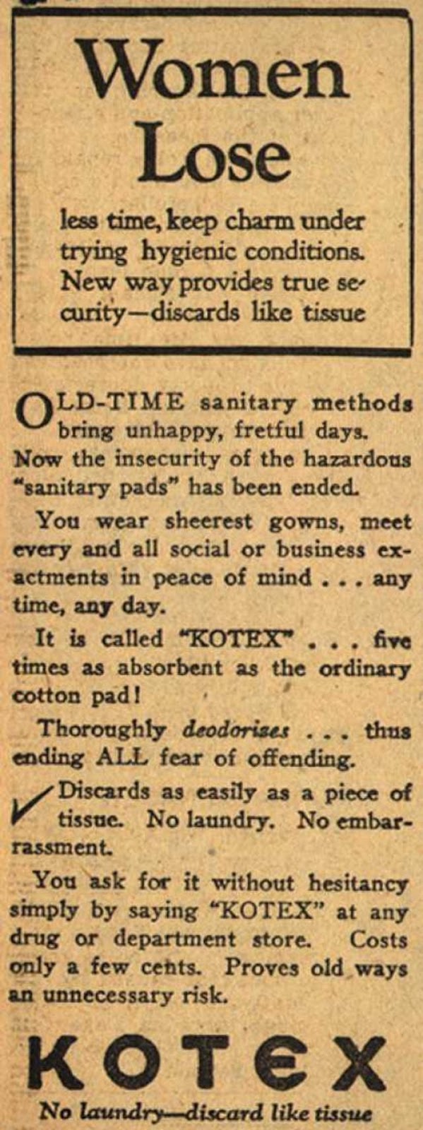 Strange Vintage Feminine Hygiene Ads