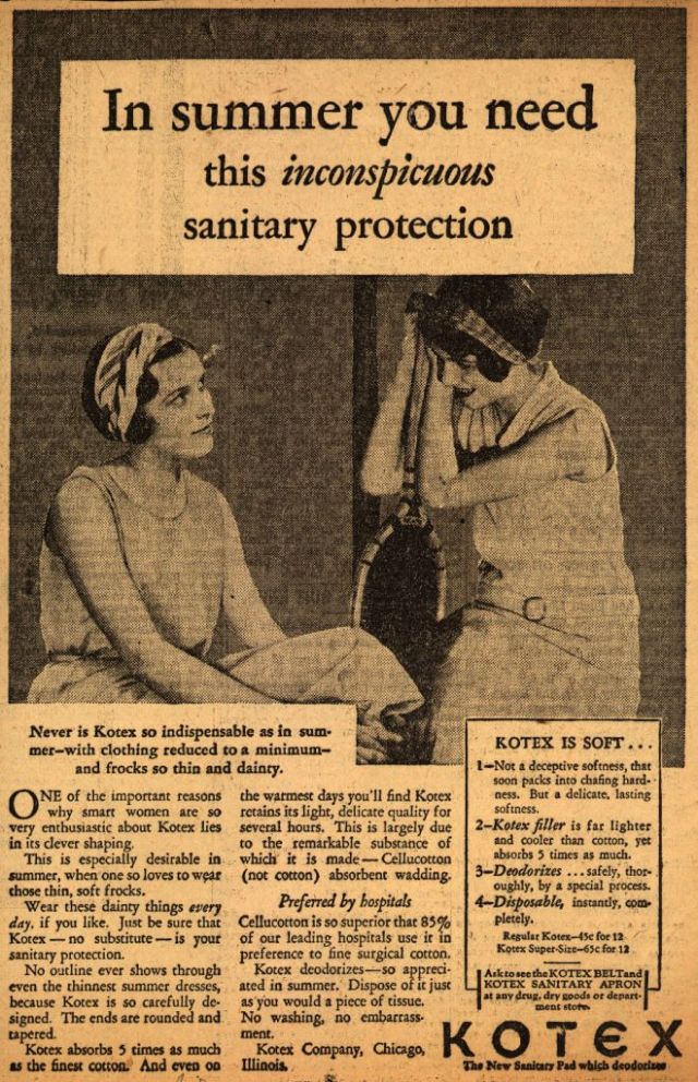 Strange Vintage Feminine Hygiene Ads