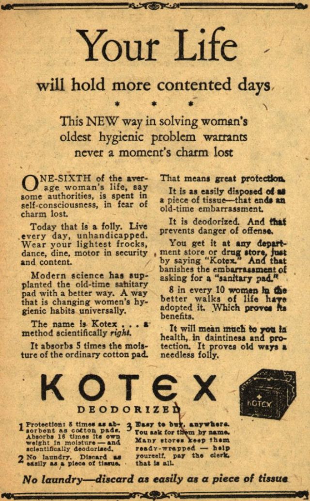 Strange Vintage Feminine Hygiene Ads