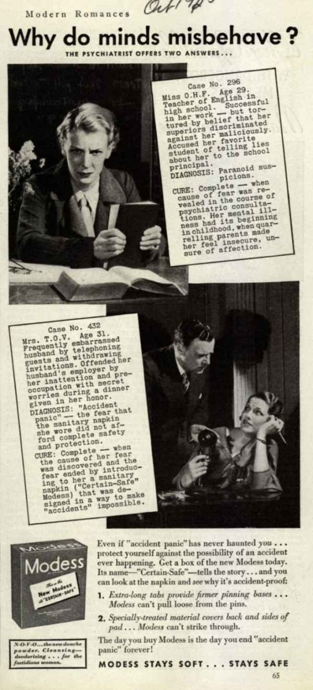 Strange Vintage Feminine Hygiene Ads