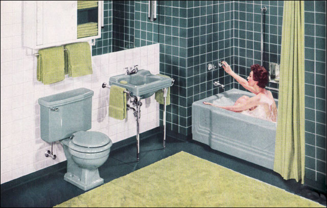 Vintage Bathrooms from 1950s