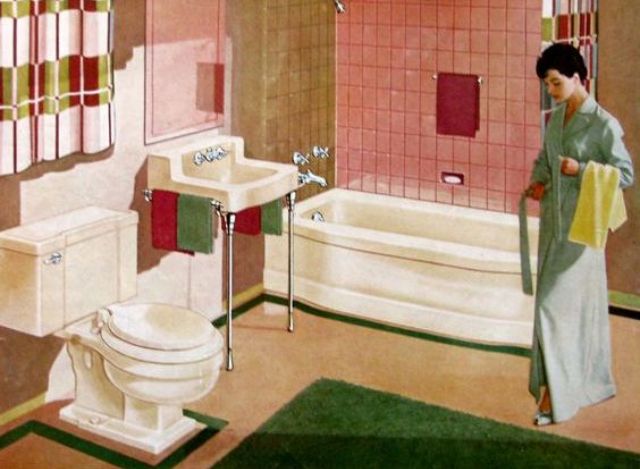 Vintage Bathrooms from 1950s