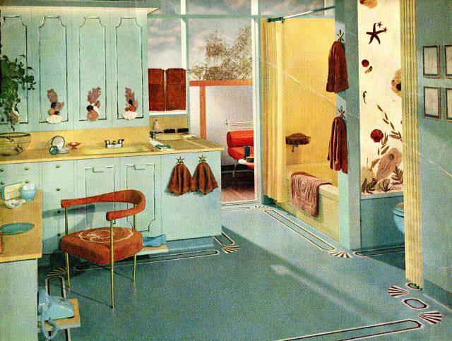 Vintage Bathrooms from 1950s