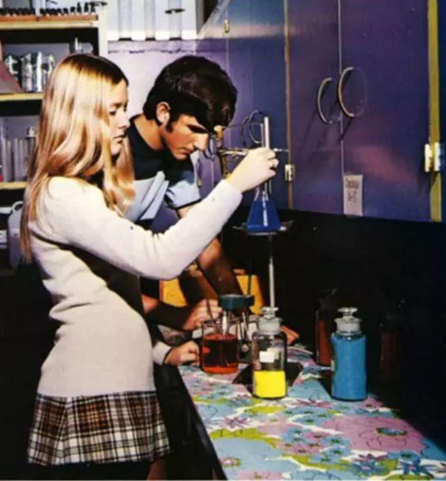 Vintage Photos High School in 1970s