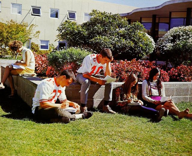 Vintage Photos High School in 1970s