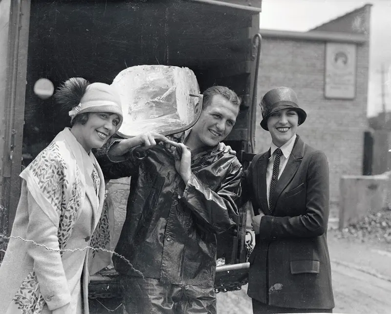 iceman ice delivery vintage photos