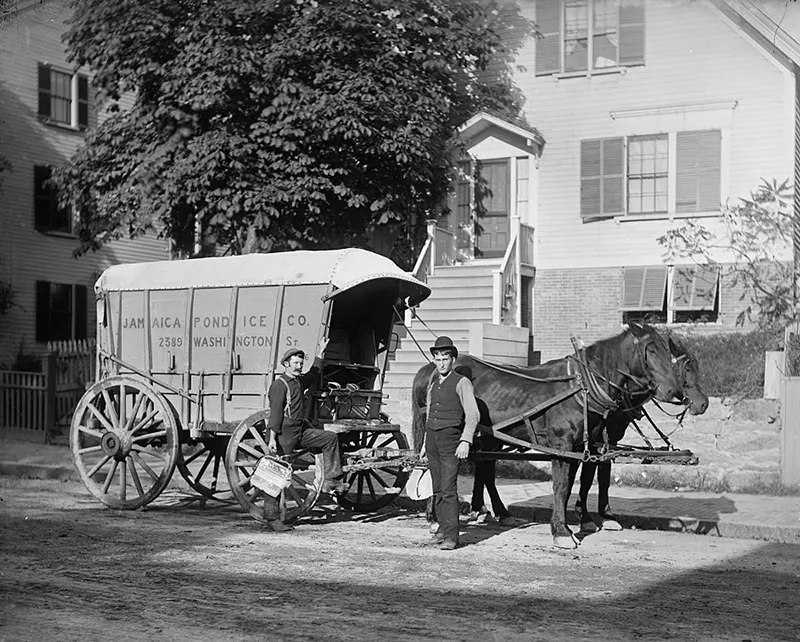 iceman ice delivery vintage photos