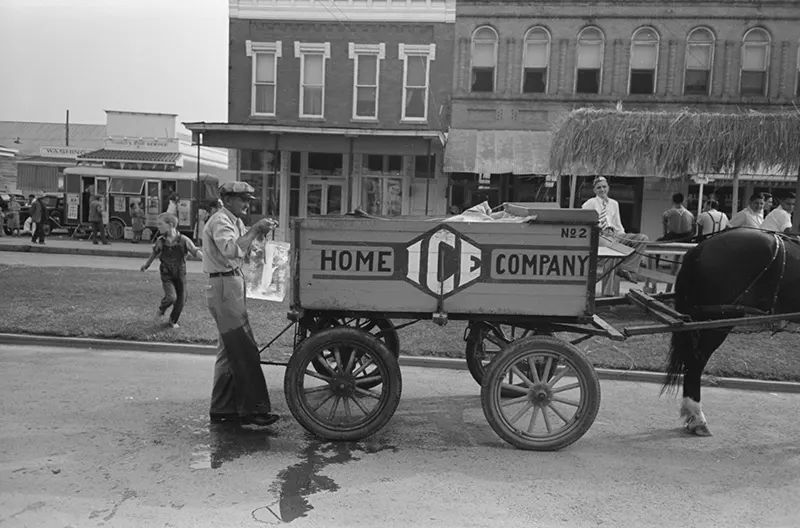 iceman ice delivery vintage photos