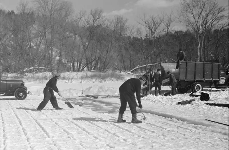iceman ice delivery vintage photos