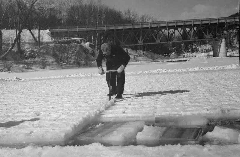 iceman ice delivery vintage photos
