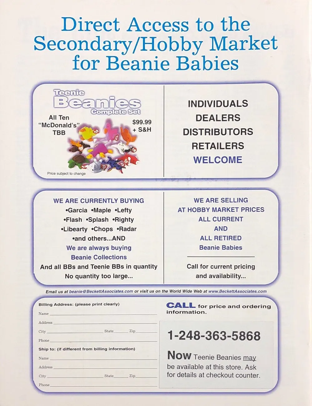 Beanie Babies History Old Photos