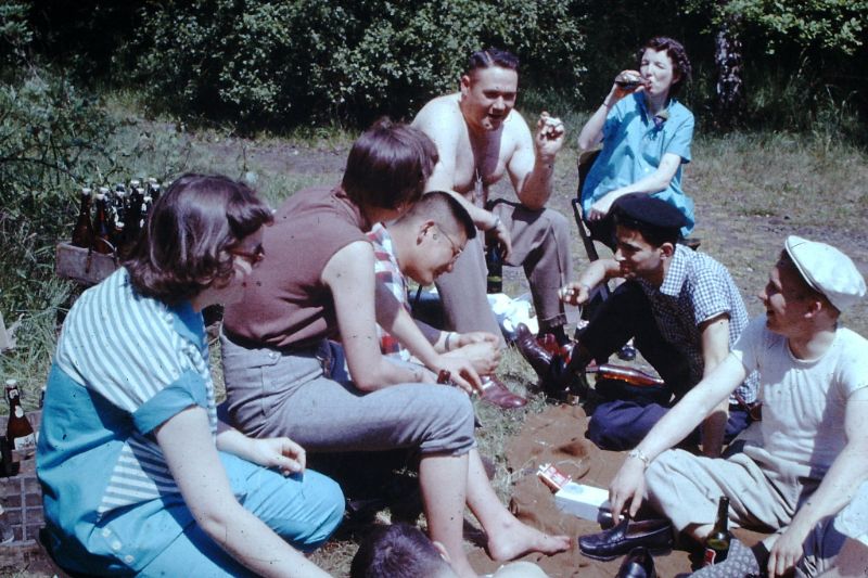 Picnic People Old Photos 