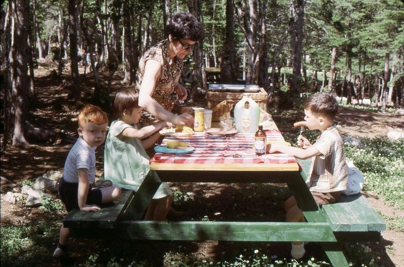 Picnic People Old Photos 