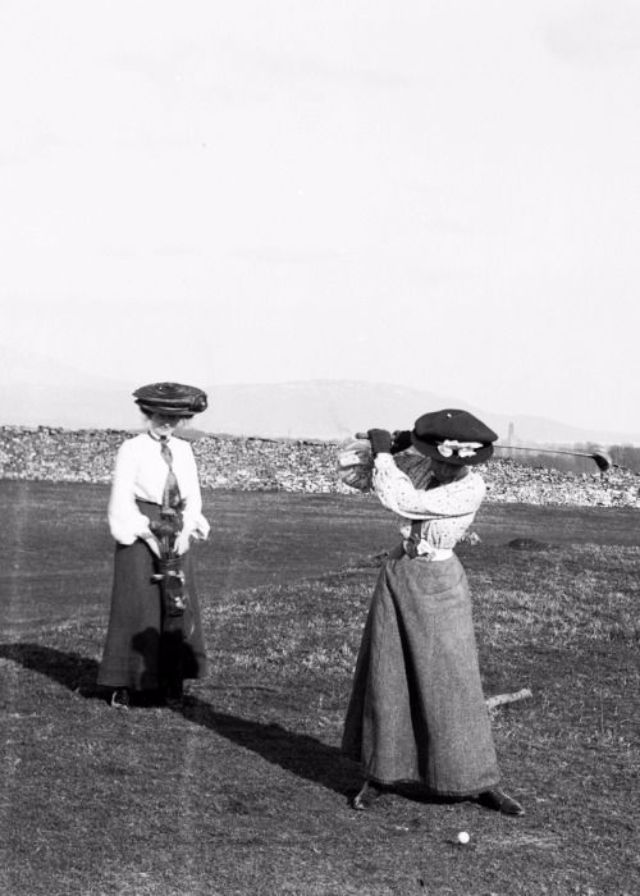 Vintage Photos of People Playing Golf