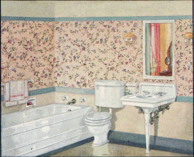 vintage photos of bathroom designs 1920s