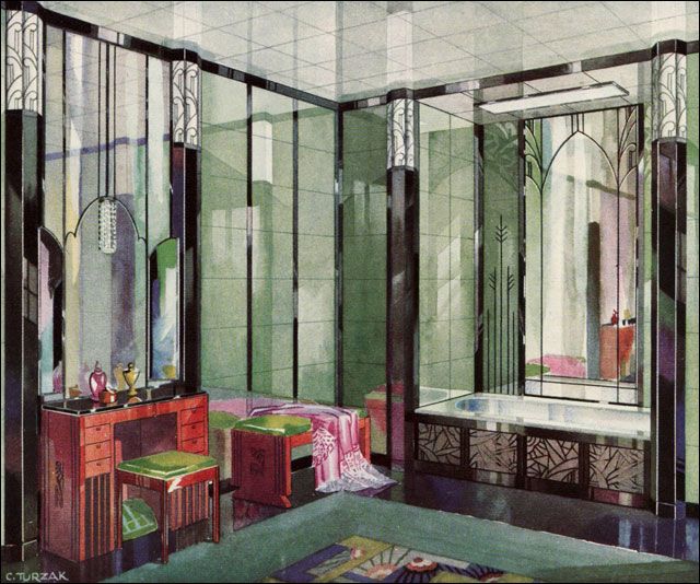 vintage photos of bathroom designs 1920s