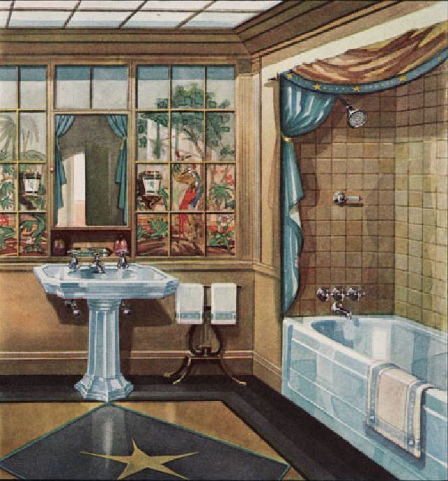 vintage photos of bathroom designs 1920s