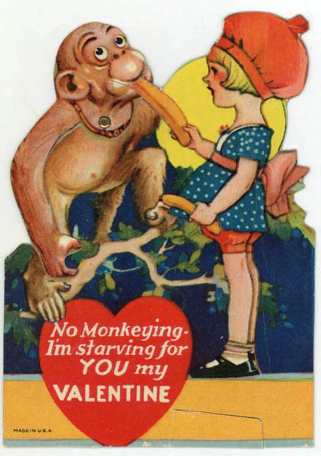 Vintage Valentine's Weird Cards