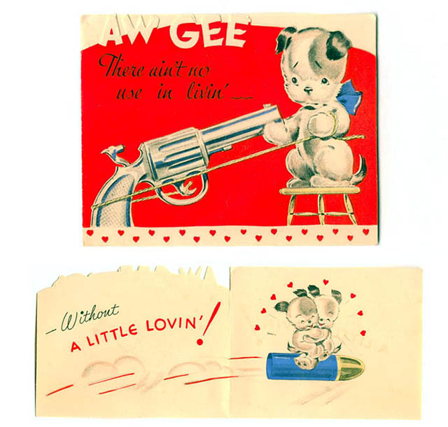 Vintage Valentine's Weird Cards