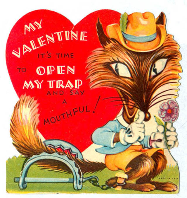 Vintage Valentine's Weird Cards