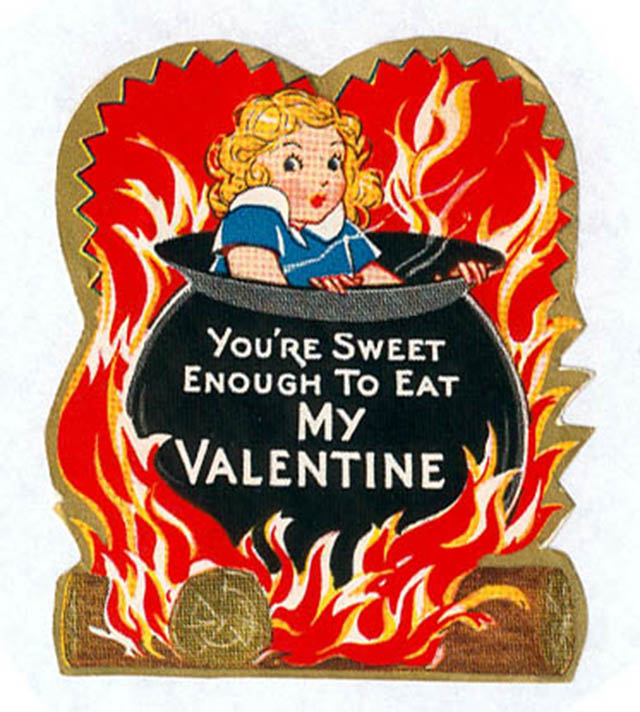 Vintage Valentine's Weird Cards