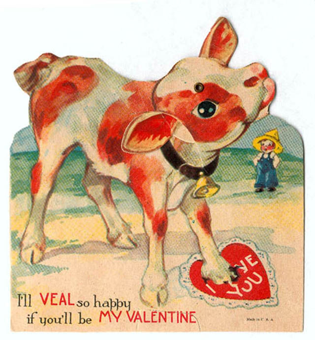 Vintage Valentine's Weird Cards