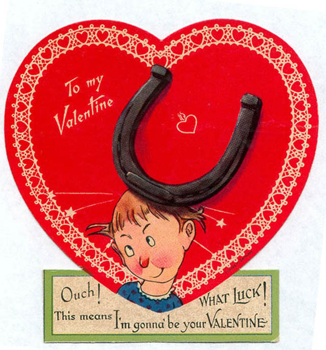 Vintage Valentine's Weird Cards