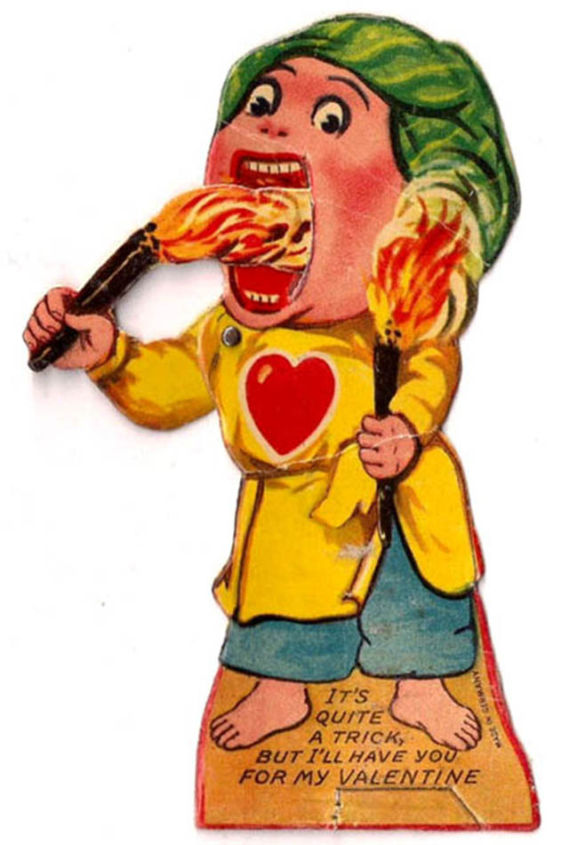 Vintage Valentine's Weird Cards