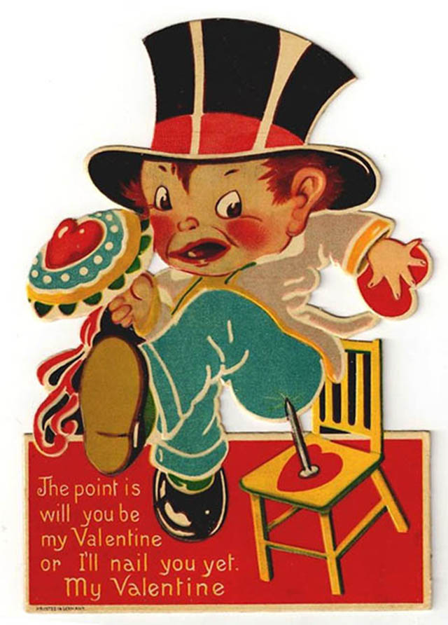 Vintage Valentine's Weird Cards