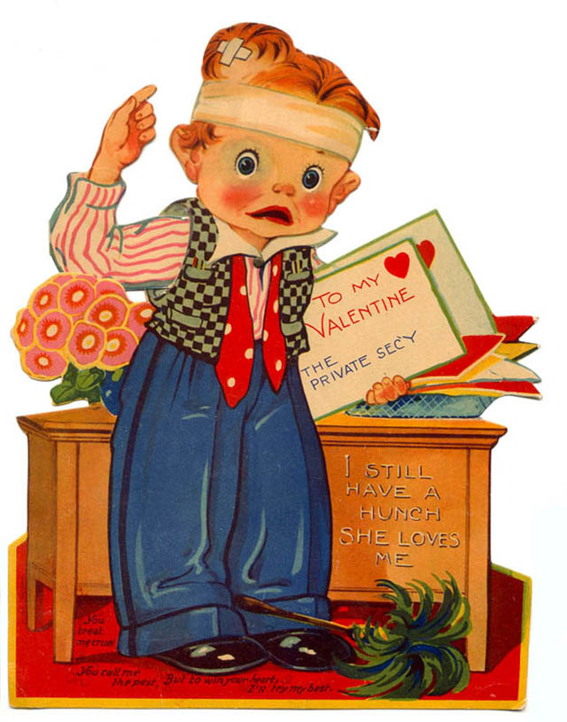 Vintage Valentine's Weird Cards