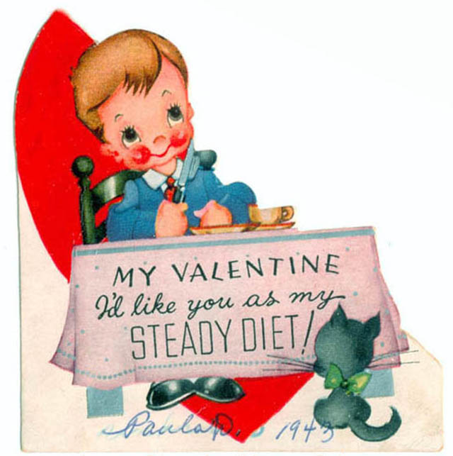 Vintage Valentine's Weird Cards