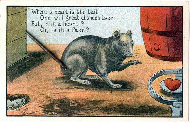 Vintage Valentine's Weird Cards