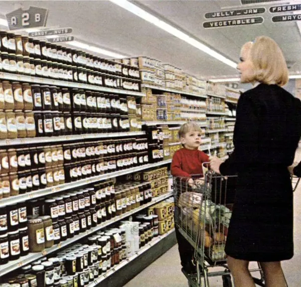 Vintage Supermarkets and Old-Fashioned Grocery Stores from the 1960s