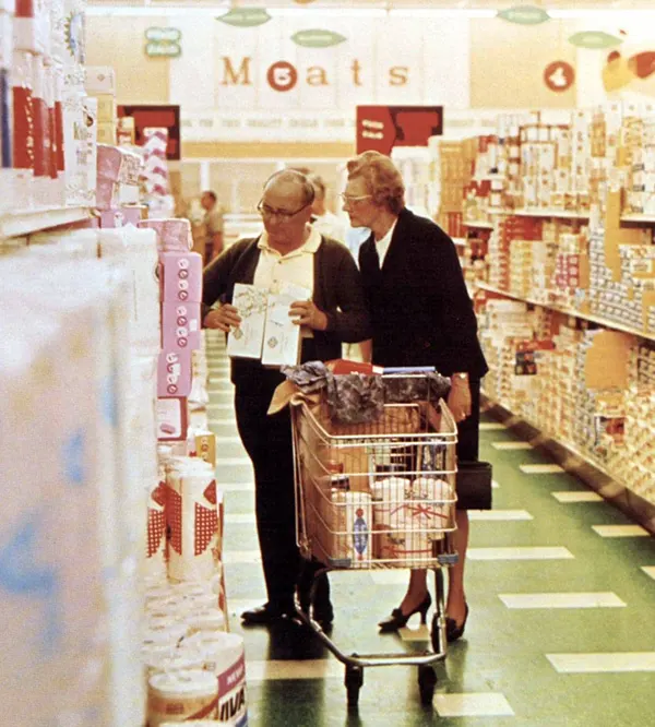 Vintage Supermarkets and Old-Fashioned Grocery Stores from the 1960s