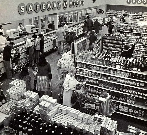 Vintage Supermarkets and Old-Fashioned Grocery Stores from the 1960s