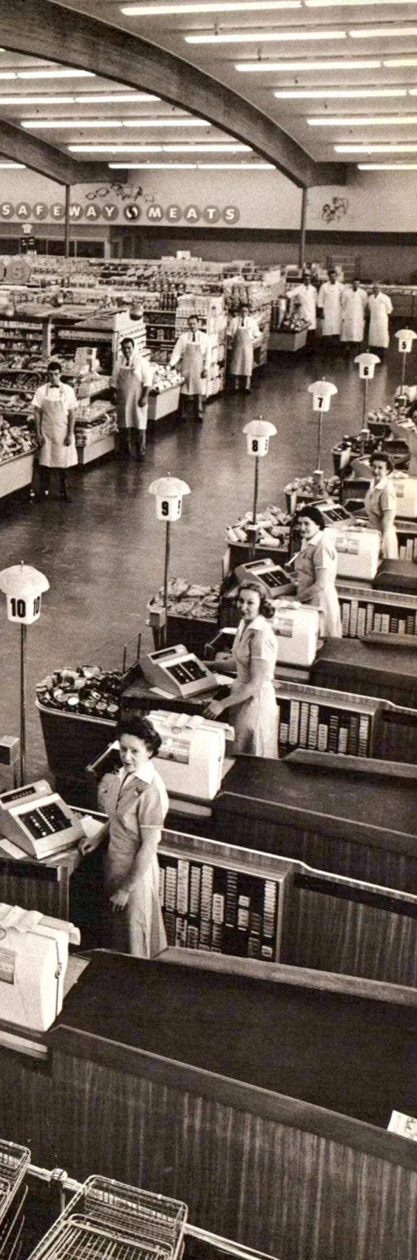 Vintage Supermarkets and Old-Fashioned Grocery Stores from the 1960s