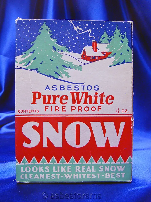 asbestos vintage advertisements fireproof snow