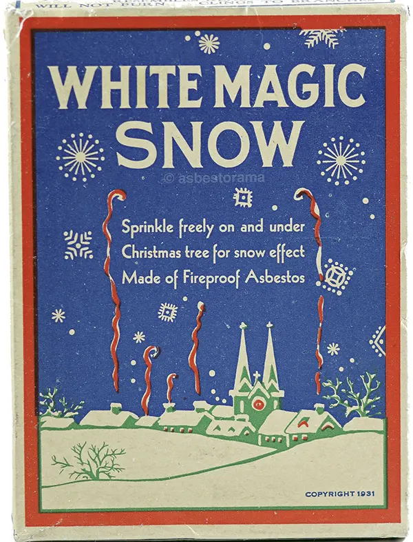 asbestos vintage advertisements fireproof snow