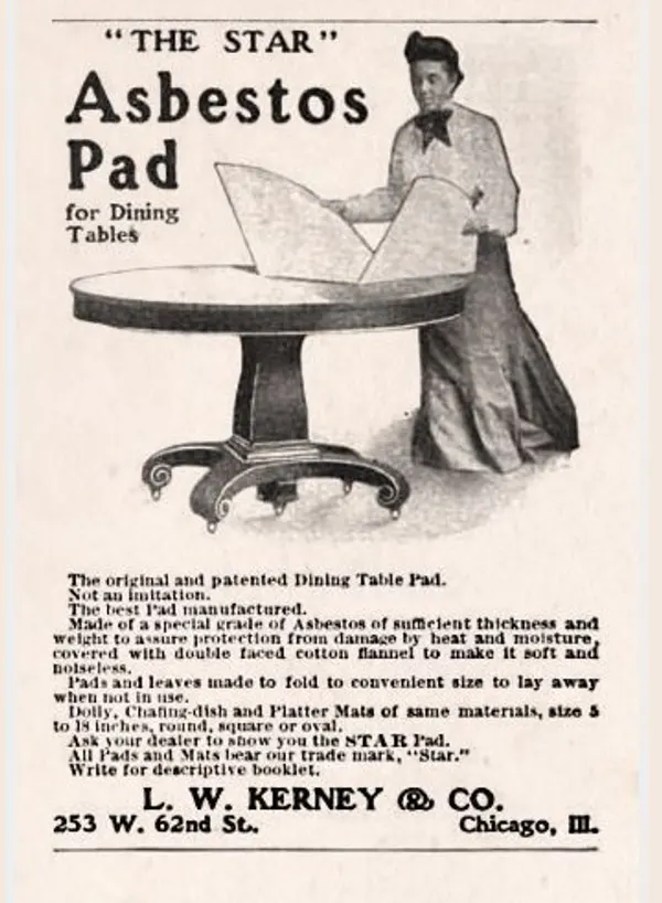 asbestos vintage advertisements fireproof snow