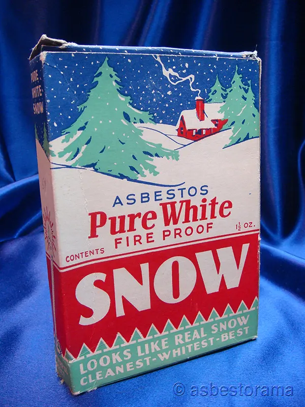 asbestos vintage advertisements fireproof snow