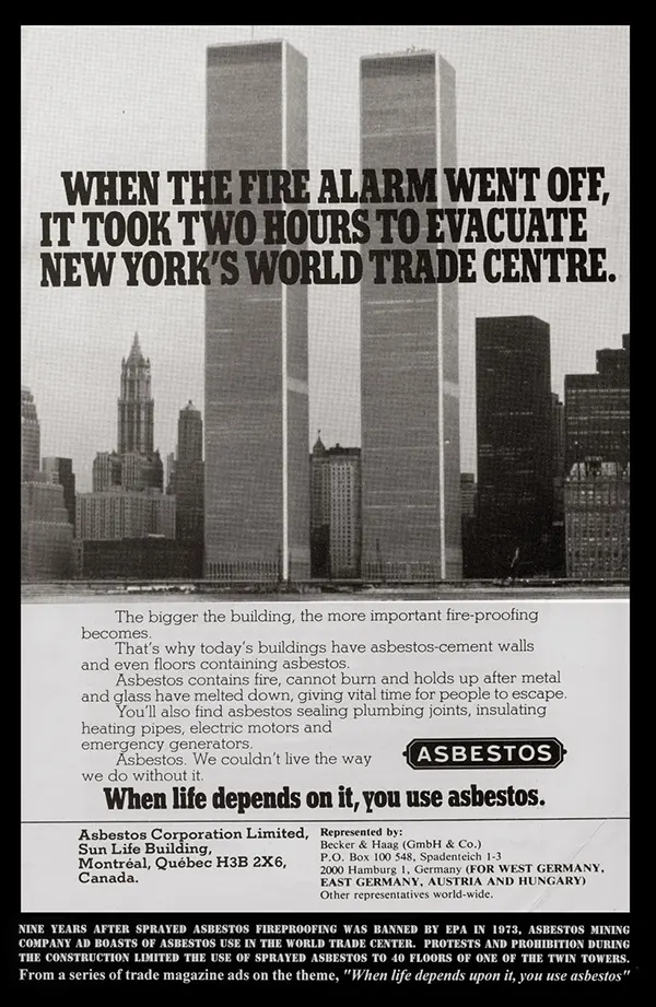 asbestos vintage advertisements fireproof snow