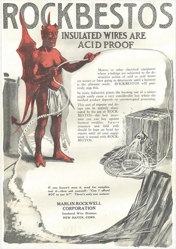 asbestos vintage advertisements fireproof snow