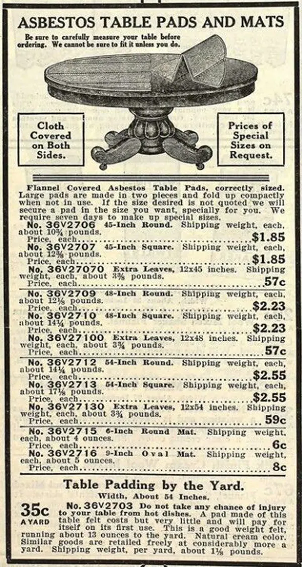 asbestos vintage advertisements fireproof snow