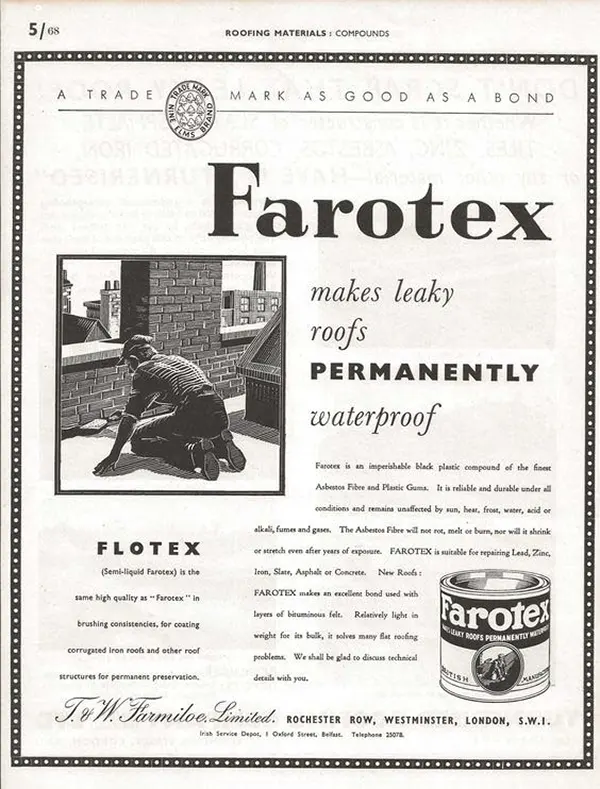 asbestos vintage advertisements fireproof snow