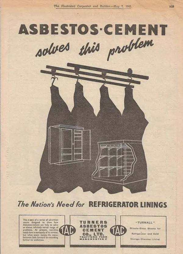 asbestos vintage advertisements fireproof snow